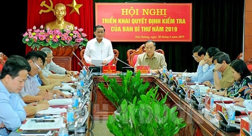 Đoàn Kiểm tra của Ban Bí thư Trung ương làm việc với Ban Thường vụ Tỉnh ủy